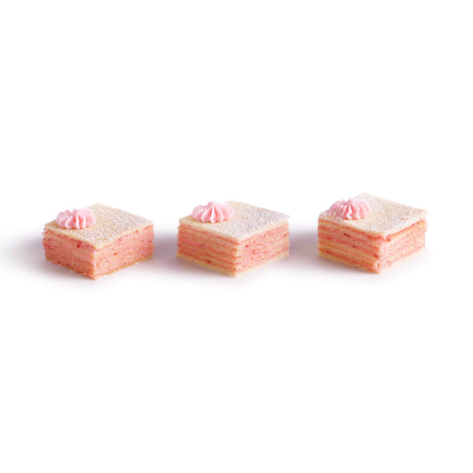 Strawberry Crème Napoleon Squares